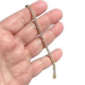 New 14k Yellow Gold Tennis Bracelet